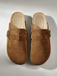 Solecia 女士休闲简约套脚拖鞋 - 駝色 - 查看 2
