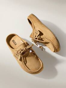 Solecia 女士系带休闲平底鞋，百搭时尚 - 棕色 - 查看 6