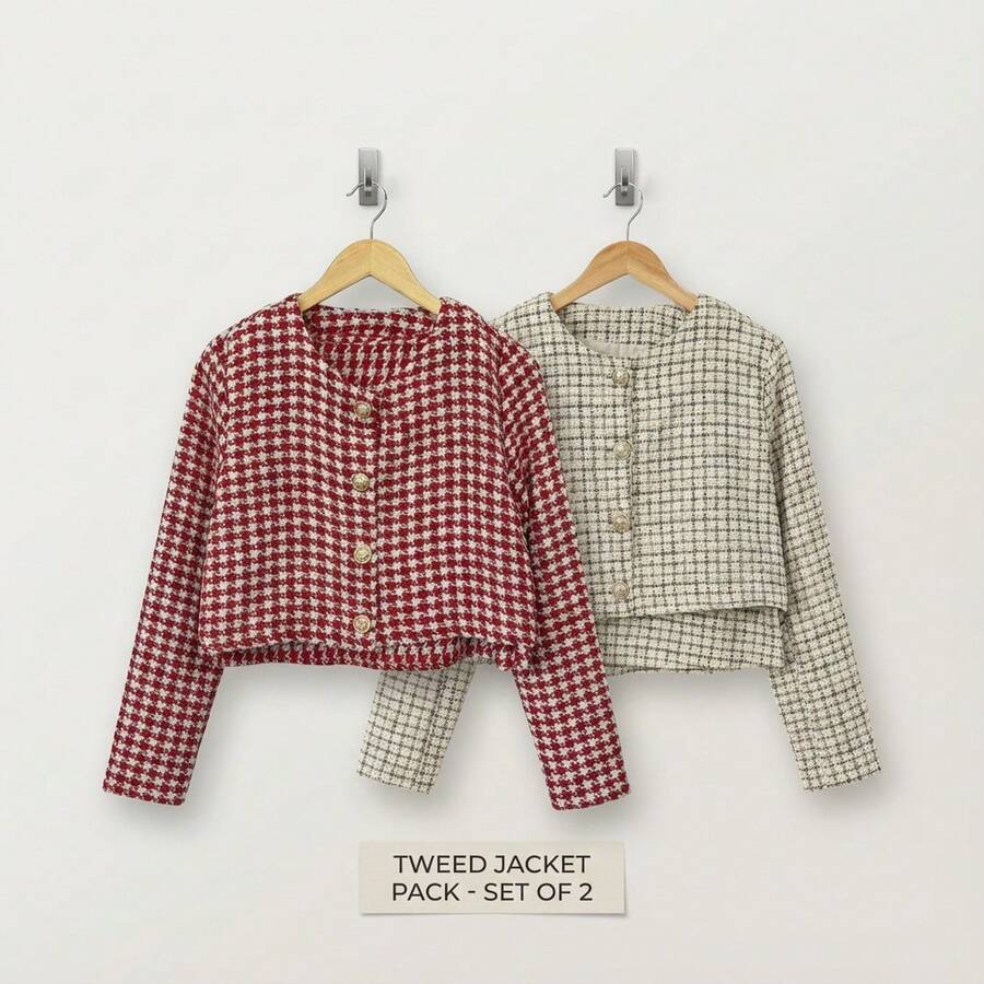 Cardigan Corto de Manga Larga con Botones | Diseño Clásico y Versátil - V20 - Ver 1