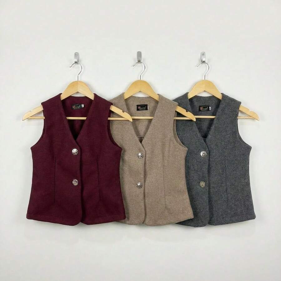 Set de 3 Chaleco con Botones Metálicos | Estilo Casual Elegante - 19 - Ver 1