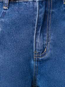 Nöista High-Waisted Barrel Denim Jeans Feature A Wide-Leg With Unique Diagonal Seam. Five Pockets. Spring, Summer, Woman. - Blue - View 6