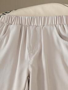 Genkimix Kids Set 3 buc. vestă asimetrică pentru băieți + cămașă cu dungi + pantaloni drepți lejeri, costum de toamnă la modă pentru copii - Gri - Vizualizare 8