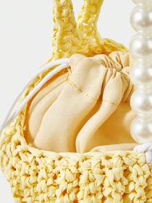 SHECARRY 女士波西米亚风时尚单肩包 - 黃色 - 查看 7