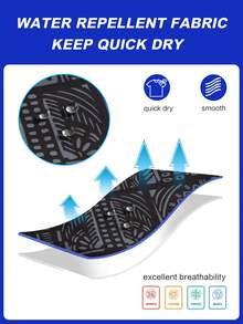 Manfinity Swimmode Men's Beach Vacation Casual Printed Swim Trunks - Grey - View 6