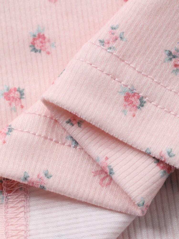 Slim Fit Elegant Casual 2 In 1 Splicing Valentine's Day Short Sleeve T-Shirt For Women, Spring/Summer Easter