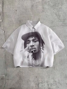 AXEPEAK 男士休闲时尚街头衬衫 - 彩色 - 查看 1