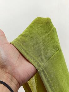 Amplova Women's Halter Lace Patchwork Top And Flared Pants Two Pieces Set, Sexy V-Neck Green - Green - View 11