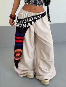 StreetHx Women's Fashionable Waist Design Casual Pants - Multicolor - View 5