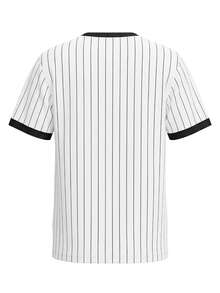 Puma Essentials Men's Striped Jersey White - White - View 2