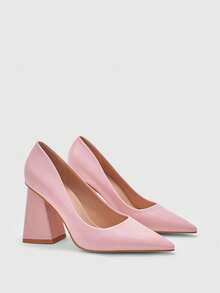 CUCCOO BIZCHIC New Pointed Toe Low Vamp Sexy Elegant High Heels For Women Spring Shoes Spring Break Easter Valentine's Day - Baby Pink - View 7