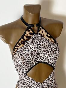 Spicy Aura 1pc Women's Lace Patchwork Wireless Sexy Bodysuit - Multicolor - View 3