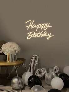 1Pc Neon LED Sign USB Operated Decorative Light, Suitable For Party, Bedroom, Room, Birthday, Wall - Multicolor - View 7