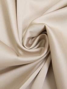 Lounesse Bộ đồ nữ cỡ lớn tay dài viền bèo nhún gồm 2 món - Màu be - Xem 6