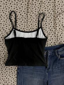 Attitoon Women's Casual Sexy Camisole Tight Racerback Tank Top With Skull Print Spring - Multicolor - View 2