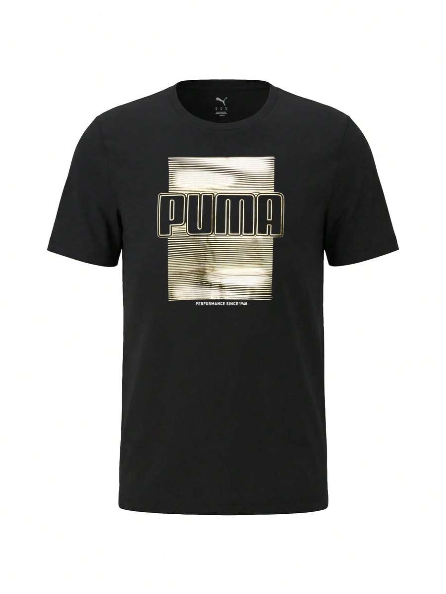 Puma Graphic Foil Men T-Shirt Black - Svart - Visa 1