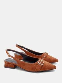 CUCCOO CURVES Women's Fashion Versatile Commuter Wide Fit Flats Valentine's Day - Brown - View 10