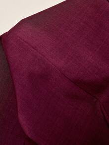 Juhart Bộ jumpsuit dáng suông, màu trơn, họa tiết hoa dành cho nữ cỡ lớn, thiết kế quây ngực, eo thắt, ống rộng, thanh lịch, phù hợp cho công sở và mặc hàng ngày. - Màu Đỏ Sâu - Xem 8