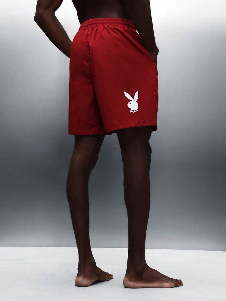 PLAYBOY X SUMWON Pantaloncini grafici con stampa del logo