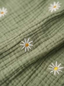 Boho Mama Pregnant Women's Summer Casual Vacation Textured Floral Embroidery Camisole - Apricot - View 3