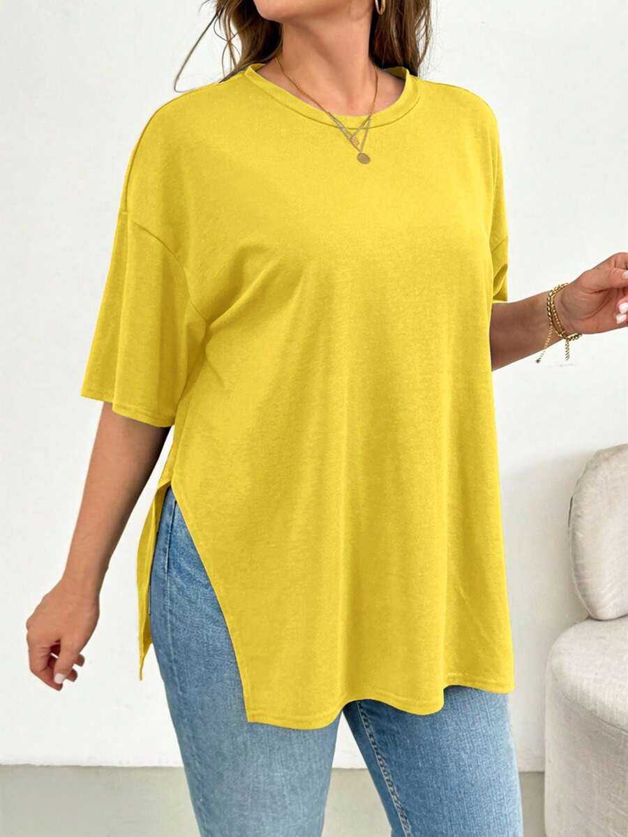 SHEIN Essnce Plus Size Women's Spring And Summer Fashion Casual Loose ...