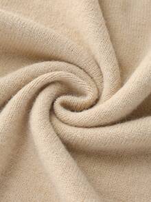 Franclia Loose Fit Polo Collar Long Sleeve Top And Wide Leg Drawstring Casual Pants Comfortable Leisure Suit - Khaki - View 4