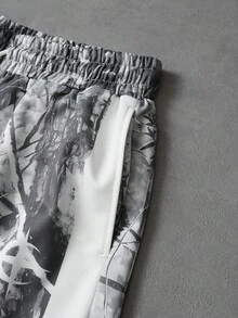 PAVTROS Men's Casual Dry Branch Printed T-Shirt & Shorts Set - Multicolor - View 5