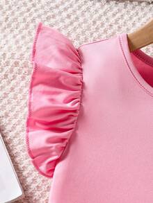 Elladie kids Bộ đồ 2 món cho bé gái gồm áo tay bồng và quần ống đứng in họa tiết, thích hợp cho kỳ nghỉ, dã ngoại và mặc thường ngày. Bộ đồ hoa mùa hè, set đồ hai mảnh cho bé gái, quần áo mùa hè, set đồ nhiệt đới cho bé gái, set quần và áo ống loe, set đồ phối hợp nhiệt đới cho bé gái. - Hồng - Xem 4