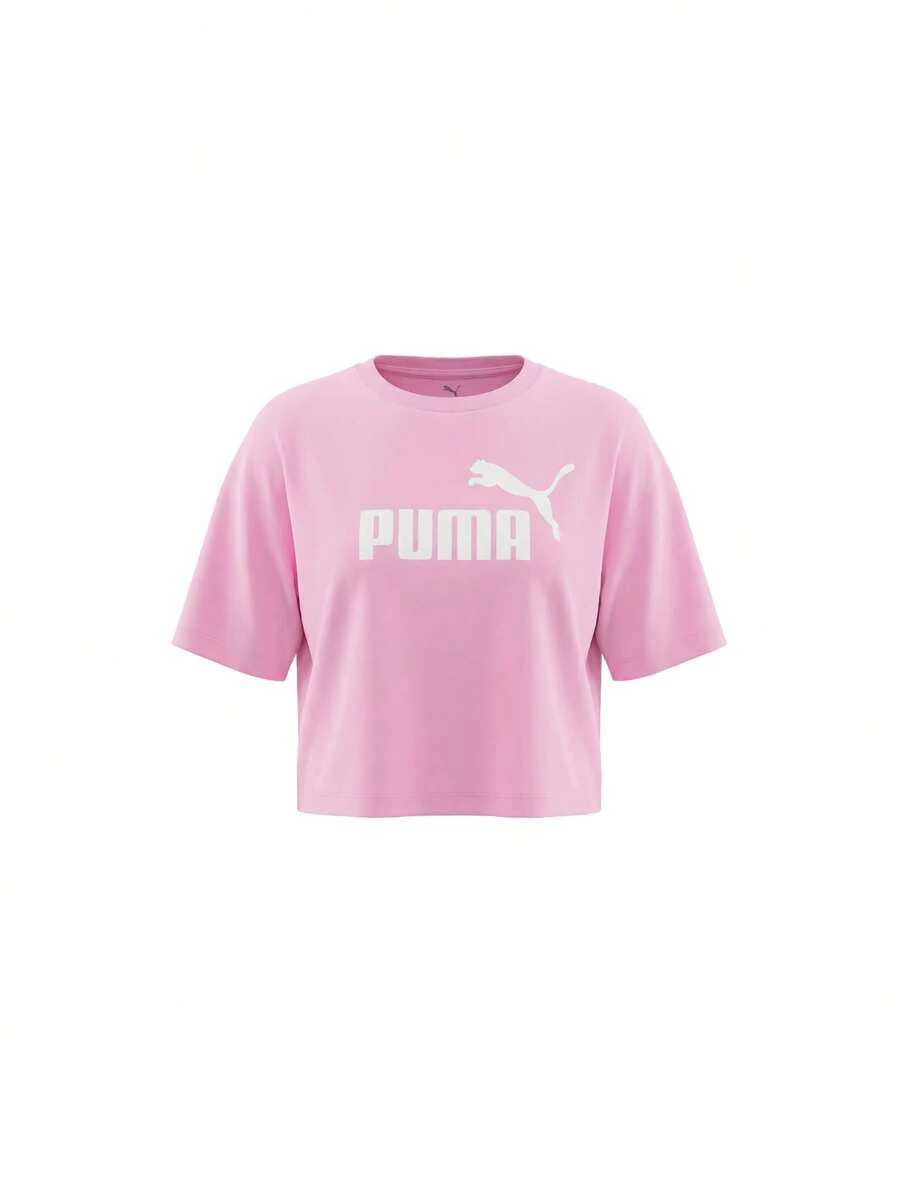 Puma Essentials No. 1 Logo Girls T-Shirt Pink - Pink - View 1