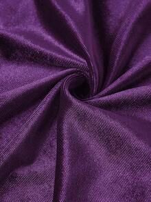 Ellevyn Women's Sleeveless Pleated Printed Mesh Knit Dress, Summer - Purple - View 12