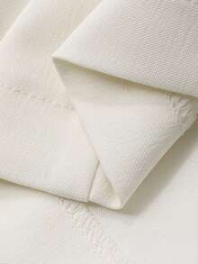 DAZY Vestido largo de unicolor elegante con cuello de blazer para mujer, vestido de invitada de boda de primavera/verano - Beis - Ver 7