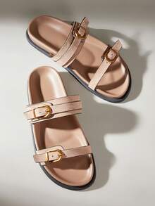 Solecia 女士平底凉鞋 - 卡其色 - 查看 6