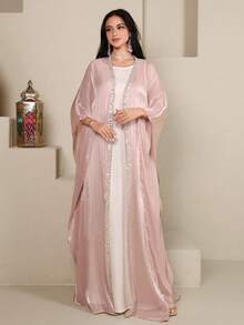 Al Najma Women's Vintage Loose Elegant Long Arabic Abaya