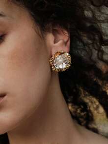 Opalesca Damen Ohrstecker, Outfits, Altes Geld, Perlen, Hochzeit/Braut Accessoires, Fairycore/Fairy, Perle, Herbst/Winter, für Mutter/Frauen/Mädchen, Elegant, Premium