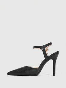 CUCCOO SZL 女士春季日常穿着高跟鞋 - 靜夜黑色 - 查看 8