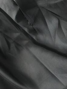 Aesthetic Post Plus Size Men's Casual Jacket, Stand Collar, Large Graphic Print, Sporty Design, Versatile, Suitable For Young Couples,Vintage,Vacation,I Love My Boyfriend,Plus Size Men - Black - View 7