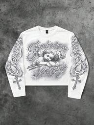 Street Life Men's Casual Printed Crew Neck Long Sleeve T-Shirt
