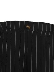 SHEIN 青少年男童绅士两件套：马甲+长裤，不含领带和配饰，适合生日派对、庆典、婚礼、洗礼、周年纪念、返校等正式场合。 - 黑色 - 查看 3