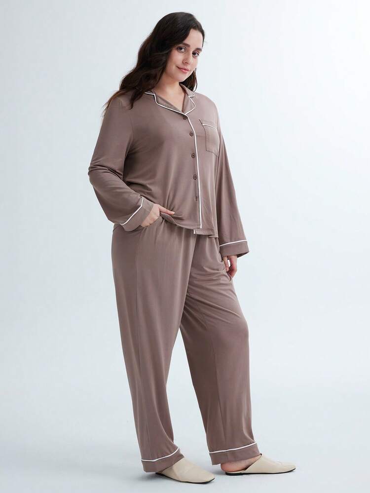 Autumn And Winter Super Soft TENCEL™ Modal Long Women Pajama Set Lounge Sets For Women Fall Pajamas Clothes