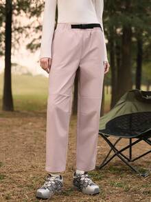 SHEIN In My Nature 女士印花休闲户外裤，带斜插口袋