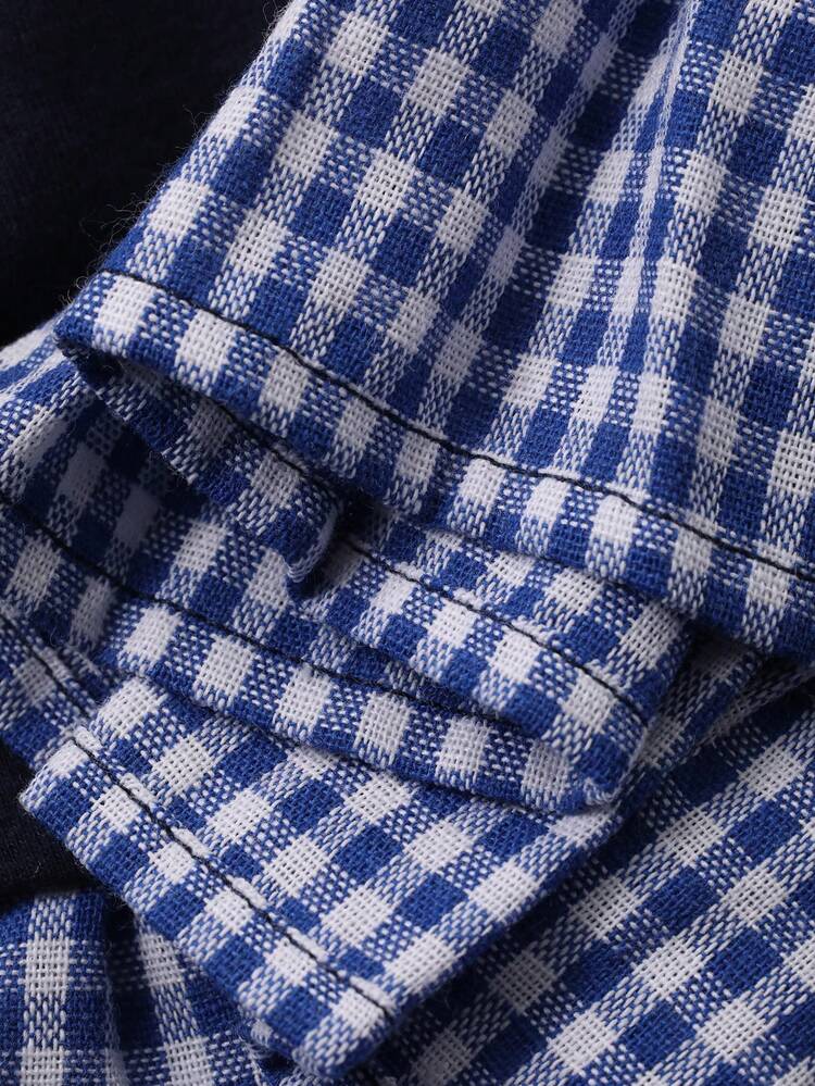 Young Girl Girls Colorblock Striped Round Neck Short Sleeve T-Shirt, Fall