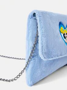 THE POWERPUFF GIRLS X SHEIN 女士单肩包 - 藍色 - 查看 6
