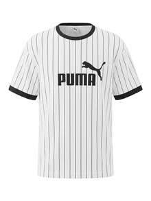 Puma Essentials Men's Striped Jersey White - White - View 1
