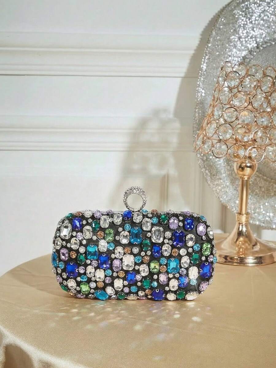 SHECARRY Ladies, Women Evening Bags, Clutchs ,Crossbody Bags,Fashionable, Luxury, Diamonds,Blingbling ,For Cocktail Party, Party, Prom, Club, Date, Birthday, Evening, Date Nigh, Banquet, Valentine's Day, New Year