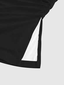 ROMWE Kawaii Áo hai dây ngắn gợi cảm in hình đàn piano dành cho nữ - màu đen - Xem 4