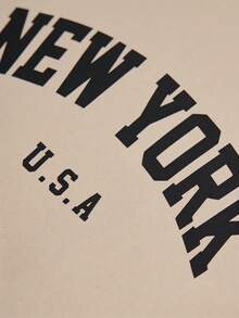 Tween Girls' Loose Casual Minimalist Comfortable Round Neck Patchwork Contrast Color T-Shirt And Pants Set - Multicolor - View 3