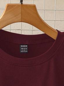 GlowEve 女士时尚短袖圆领针织拼接泡泡下摆T恤，夏季 - 彩色 - 查看 3