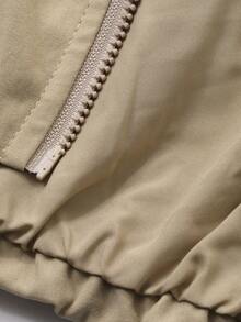 DAZY Girls Solid Color Sleeveless Jacket, Young Girl Fall Clothes - Khaki - View 7