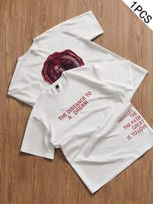 TOKVUE Herren einfaches T-Shirt, 3D Stempel Muster Design, Herren elastisches einfarbiges Streetstyle Sommer Sport T-Shirt, Herren Sportbekleidung, Herren Sommer T-Shirt - Weiss - Übersicht 8