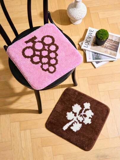 Joivida Ins Style Fluffy Seat Cushion - Thick, Water-Absorbent & Non-Slip Pad For Office & Study Chair