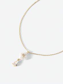 Opalesca Dây chuyền mặt dây chuyền đính đá lấp lánh đa năng, thời trang và thanh lịch, phù hợp với nhiều trang phục, phong cách cổ điển, đính hạt, phụ kiện cưới/cô dâu, phong cách cổ tích/tiên nữ, ngọc trai, dành cho mẹ/phụ nữ/bé gái/người mẹ, sang trọng, cao cấp, đẳng cấp, pha lê, quà tặng ngày Valentine. - Vàng - Xem 2
